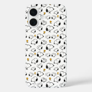 Snoopy & Woodstock Pattern iPhone 16 Hoesje