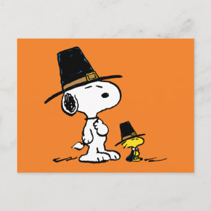 Snoopy & Woodstock Pilgrim Briefkaart