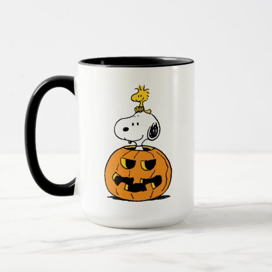 Snoopy & Woodstock Pumpkin Mok (Links)