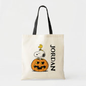 Snoopy & Woodstock Pumpkin Tote Bag (Voorkant)