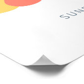 Snoopy & Woodstock Rainbow Baby Shower Poster (Coin)