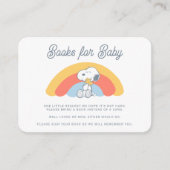 Snoopy & Woodstock Rainbow Books for Baby Enclosur Informatiekaartje (Voorkant)