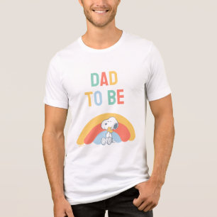 Snoopy & Woodstock Regenboog Baby Shower Tri-Blend Shirt