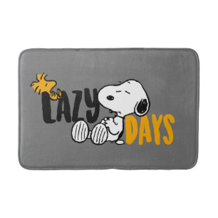 Snoopy & Woodstock   wazige dagen Badmat