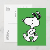 Snoopy, zo zoet bloempatroon briefkaart (Voorkant / Achterkant)