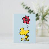 Snoopy, zo zoet bloempatroon briefkaart (Staand voorkant)