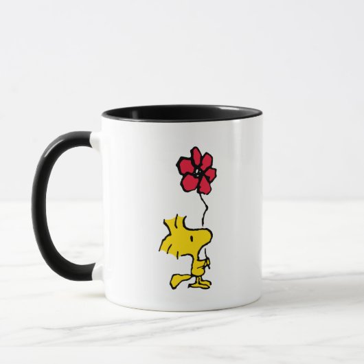 Snoopy, zo zoet bloempatroon mok (Links)