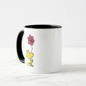 Snoopy, zo zoet bloempatroon mok (Voorkant links)