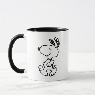 Snoopy, zo zoet bloempatroon mok