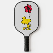 Snoopy, zo zoet bloempatroon pickleball paddle (Voorkant)