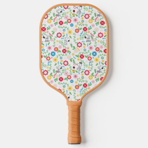 Snoopy, zo zoet bloempatroon pickleball paddle