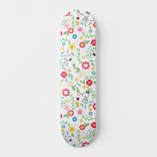 Snoopy, zo zoet bloempatroon skateboard