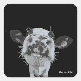 Snoot Boop, Animal Vierkante Sticker