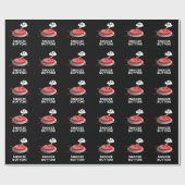 Snooze Button Funny Sleeping Pun Dark BG Cadeaupapier (Vlak)