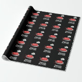 Snooze Button Funny Sleeping Pun Dark BG Cadeaupapier (Uitgerold)