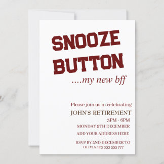 Snooze Button Mijn Nieuwe BFF Custom Fun Pensioen Kaart