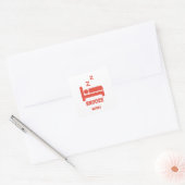Snooze Mode Square Sticker (Envelop)