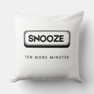 Snooze Tien Minuten Meer Worp Kussen