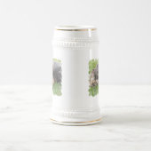 Snoozing Schnauzer Beer Stein Bierpul (Center)