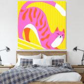 snoozing whiskers canvas afdruk (Insitu (Slaapkamer))