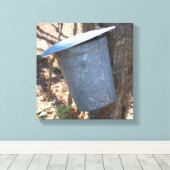 Snop. van de suikerstroop van de aple op boom canvas afdruk (Insitu (Houten vloer))