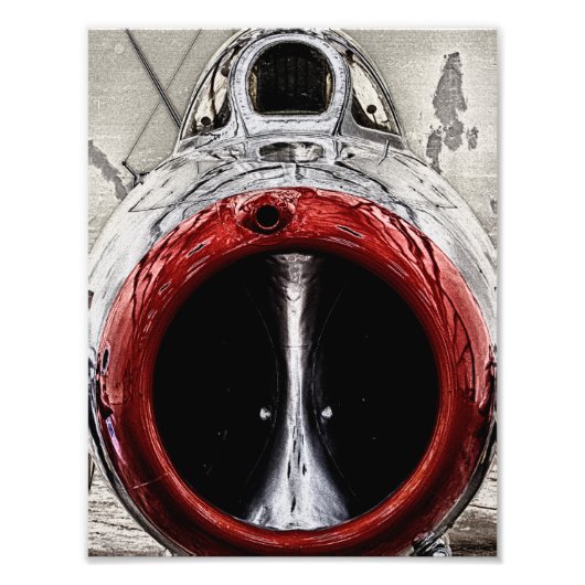 Snop van het vliegtuig foto afdruk (Voorkant)