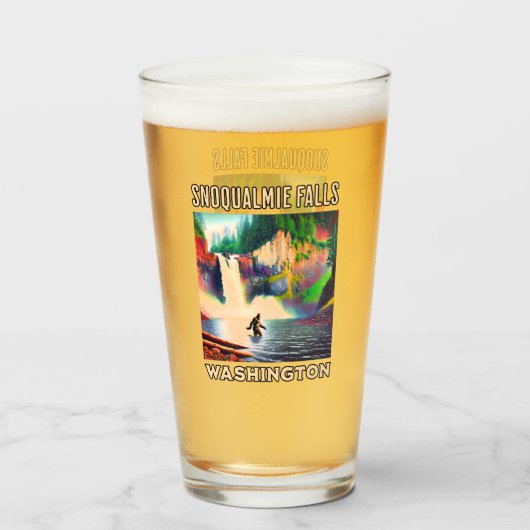 Snoqualmie Herfsten Shirt, Sasquatch Glas (Voorkant gevuld)