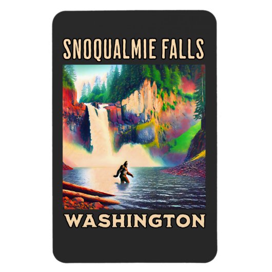 Snoqualmie Herfsten Shirt, Sasquatch Magneet (Verticaal)