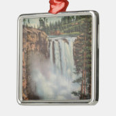 Snoqualmie-Herfsten, WA - Uitzicht Herfsten bovena Metalen Ornament (Links)