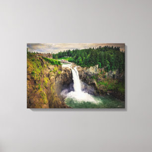 Snoqualmie Herfsten Washington Canvas Afdruk