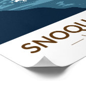 Snoqualmie Herfsten Washington Waterfall Poster (Hoek)