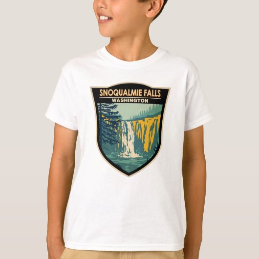 Snoqualmie Herfsten Washington Waterfall  T-shirt (Voorkant)