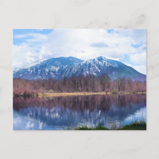 Snoqualmie lake reflection briefkaart (Voorkant)