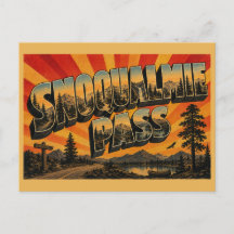 Snoqualmie Pass WA Bergbosmeer Kunst