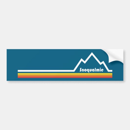 Snoqualmie Washington Bumpersticker (Voorkant)