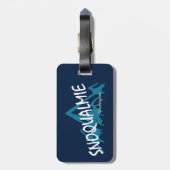 Snoqualmie Washington Mountains Bagagelabel (Achterkant verticaal)