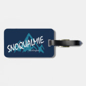 Snoqualmie Washington Mountains Bagagelabel (Achterkant horizontaal)