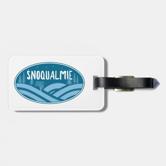 Snoqualmie Washington Outdoors Bagagelabel (Achterkant horizontaal)