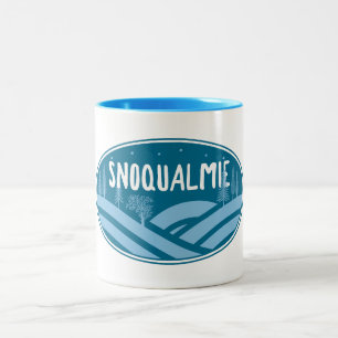 Snoqualmie Washington Outdoors Tweekleurige Koffiemok