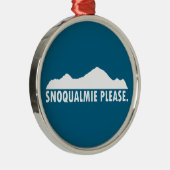 Snoqualmie Washington Please Metalen Ornament (Rechts)