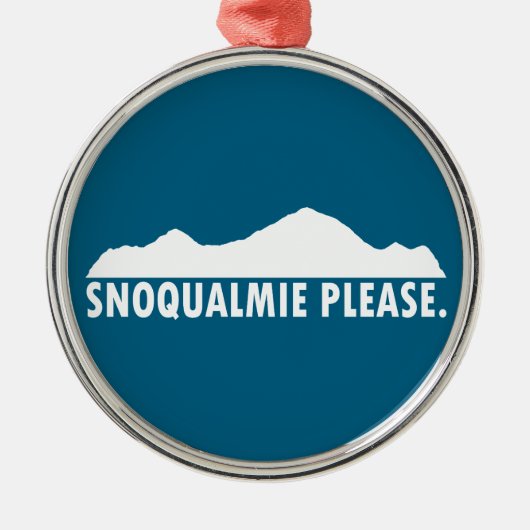 Snoqualmie Washington Please Metalen Ornament (Voorkant)