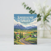 Snoqualmievallei VS Briefkaart (Staand voorkant)