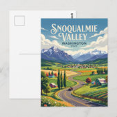 Snoqualmievallei VS Briefkaart (Voorkant / Achterkant)