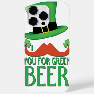 snor je voor groene bier met gember snor klaver Case-Mate iPhone 14 pro max hoesje