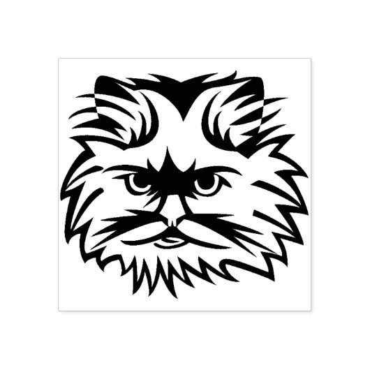 snor kat kunst stempel (Afrduk)