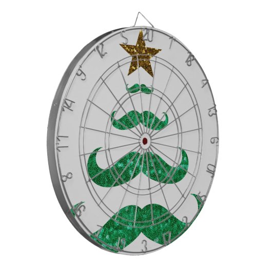 snor kerstboom dartbord (Voorkant Links)