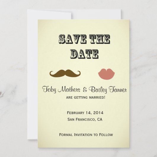 Snor & Lippen Save-the-date Save The Date (Voorkant)