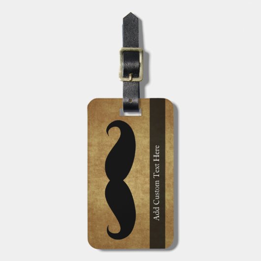 snor met aangepaste tekst bagagelabel (Voorkant verticaal)