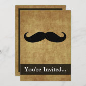  snor met aangepaste tekst kaart (Voorkant / Achterkant)