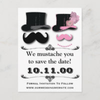 Snor Save the Date Kaart